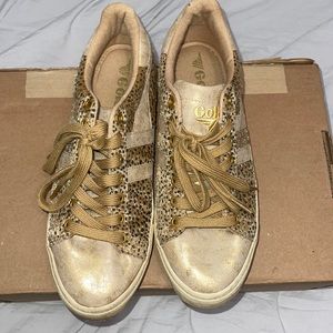 Platform Gola leopard sneakers